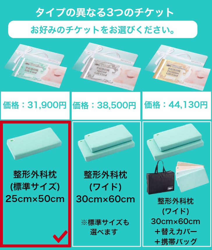 整形外科枕ギフトカード